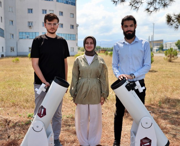 Samsun'da öğrenciler teleskop yaptı