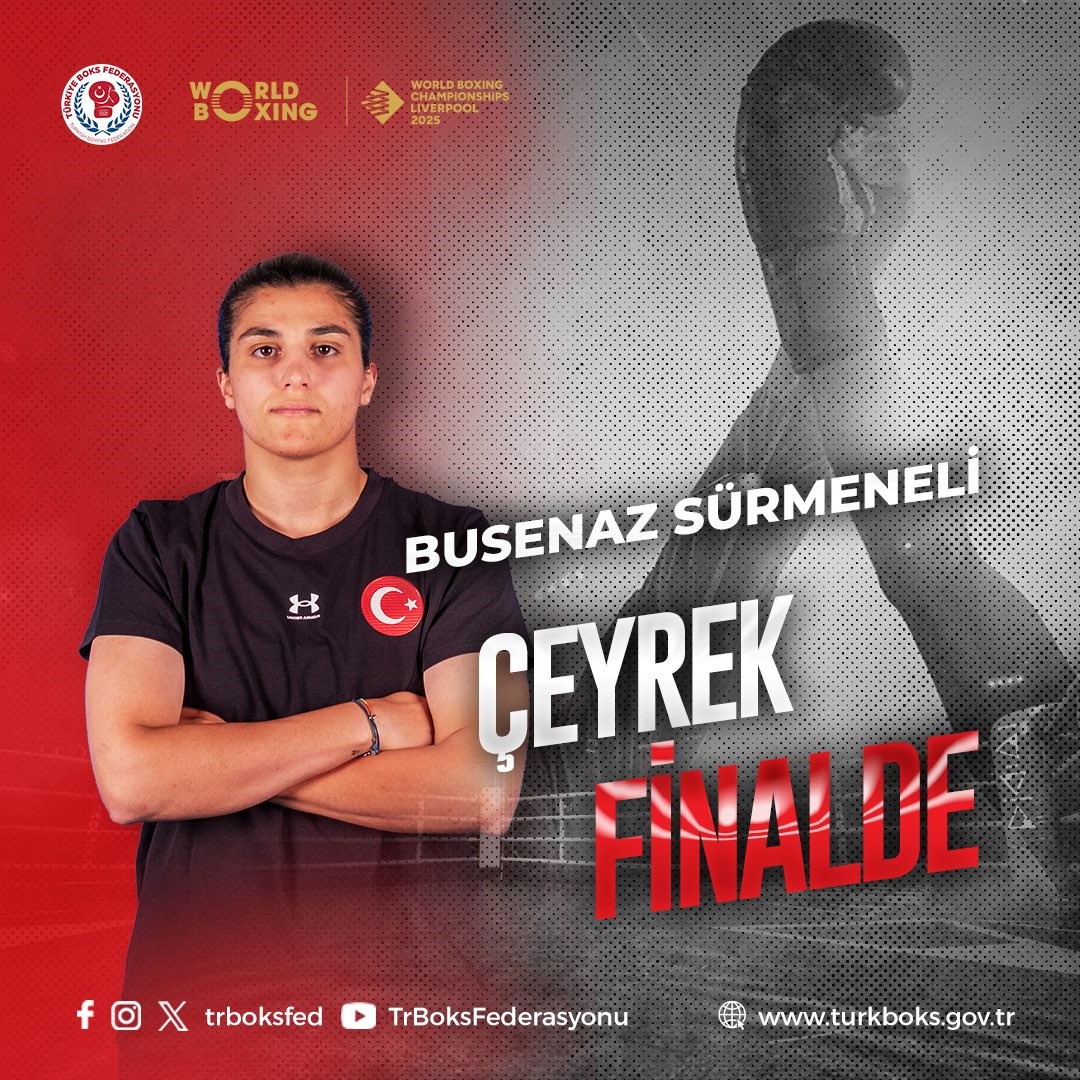 Milli boksör Busenaz Sürmeneli, Dünya Boks Şampiyonası'nda çeyrek finalde