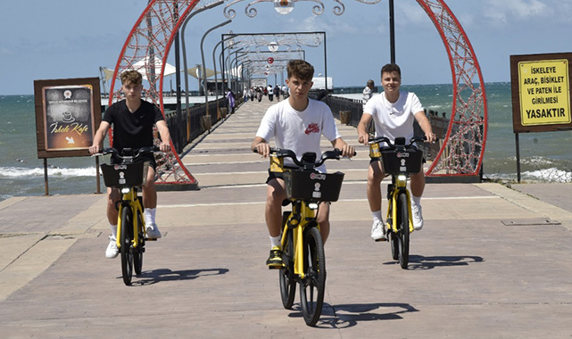 Samsun’da pedal destekli elektrikli bisikletlere yoğun ilgi