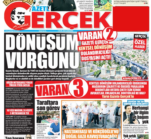 Gazete Gerçek gündeme getirmişti! Dönüşüm vurgununda 2 kişi hakkında dava açıldı