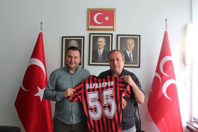 Samsun'da 1930 Bafraspor yönetiminden siyasi partilere ziyaret