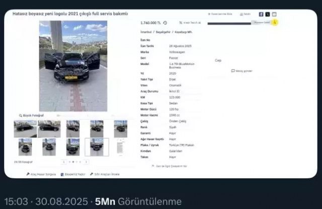 Aracın kilometresini düşürüp ilana koyan galericiye büyük ceza