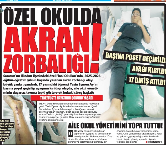 Gazete Gerçek gündeme taşımıştı! Özel okulda 'akran şiddeti' iddiasına soruşturma