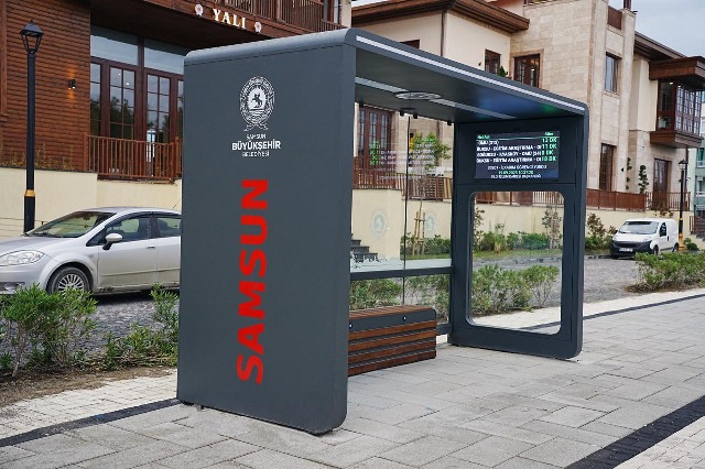 Samsun Büyükşehir Belediyesi yeni nesil durak dönemini başlattı