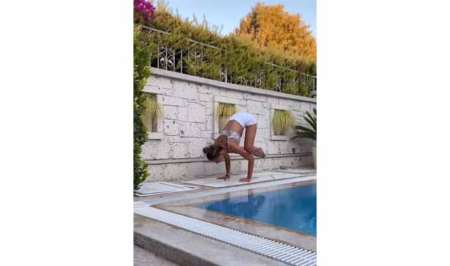 Eski oyuncu Zeynep Tokuş havuz başında kaza geçirdi