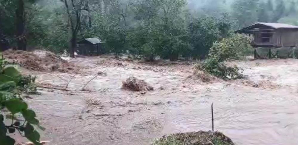 Karadeniz bölgesinde sel! Yollar kapandı, dereler taştı, köprü çöktü