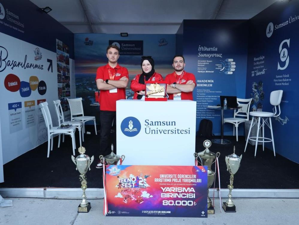 Samsun Üniversitesi TEKNOFEST'e damga vurdu! 12 ödül kazandılar