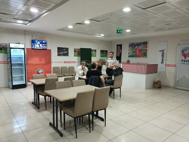 Basın tribününe sponsorlardan destek