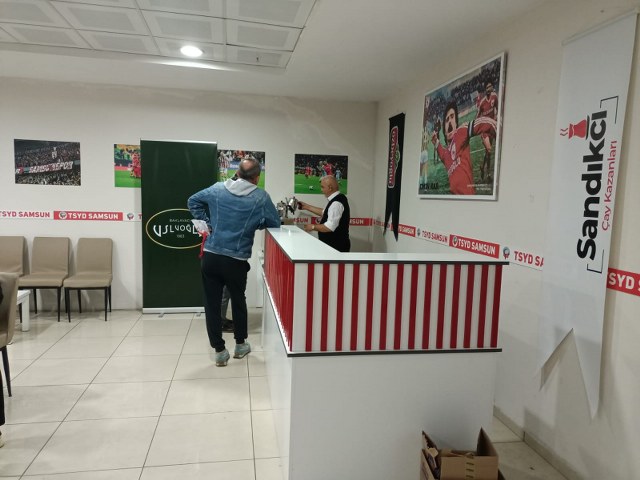 Basın tribününe sponsorlardan destek