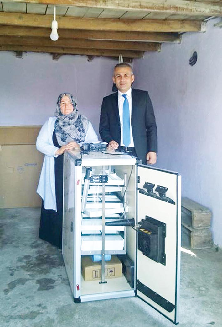 Kadın çiftçinin hayali gerçek oldu