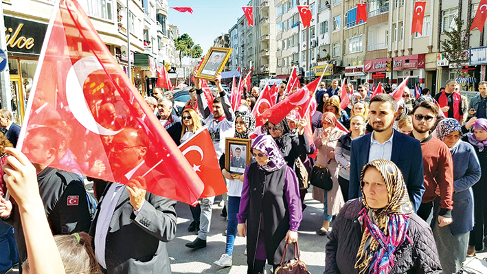 Bafra şehidi için yürüdü