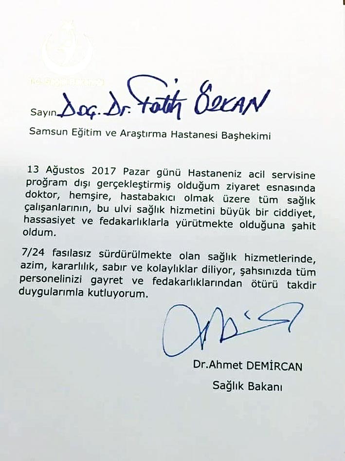Demircan’dan kutlama yazısı