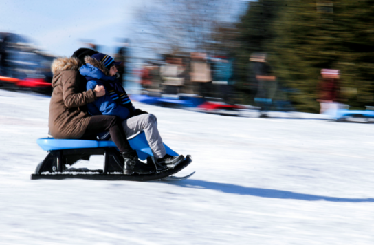 Uludağ'a kızak kuyruğu