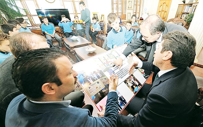 SAMSUN BÜYÜKŞEHİR BELEDİYESİ’Nİ ZİYARET ETTİ