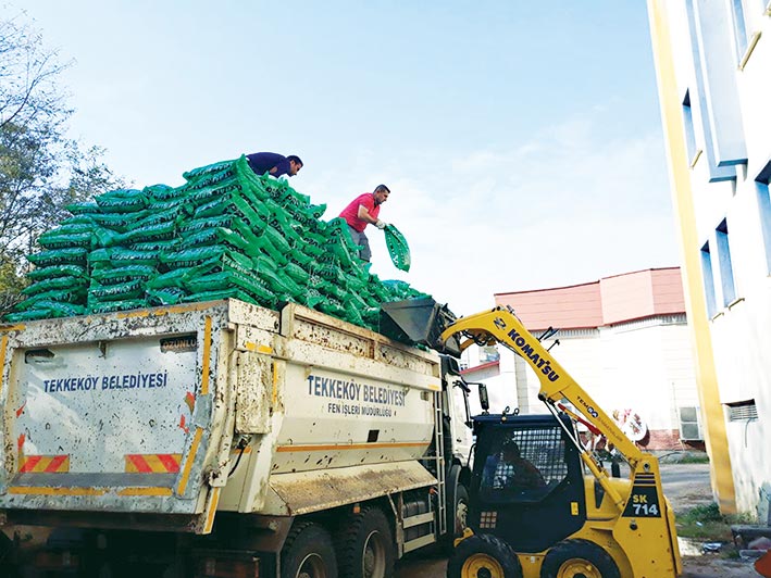 Tekkeköy’den yakacak yardımı