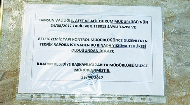 BİNA YAN YATTI, VATANDAŞLAR MAĞDUR OLDU