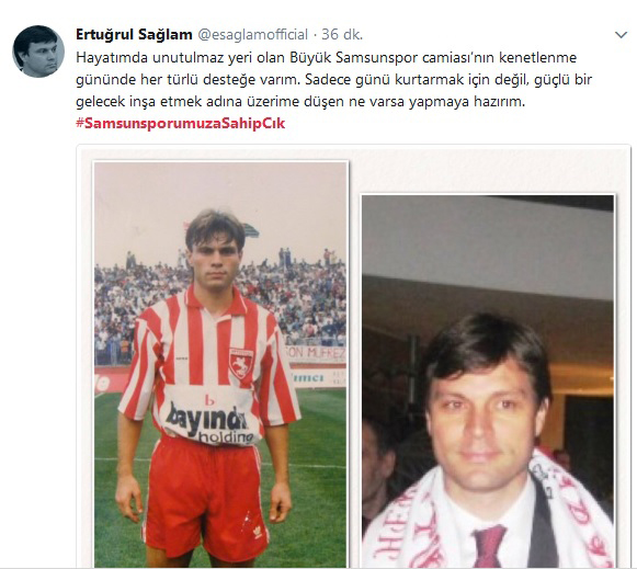 Bir destek de Ertuğrul Sağlam'dan 