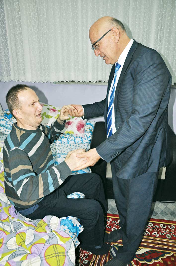 Başkan Kul’dan engelli Hüseyin Kılıç’a ziyaret