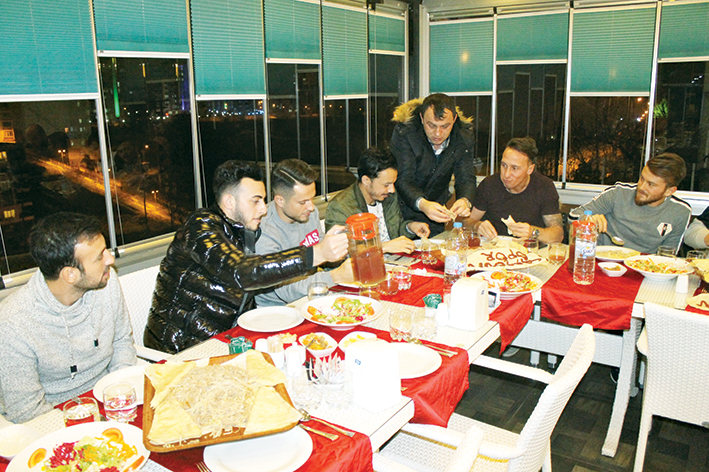 Samsunspor tiritte buluştu