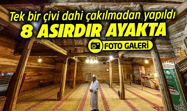 Samsun Çarşamba'da Göğceli Cami 8 asırdır ayakta duruyor