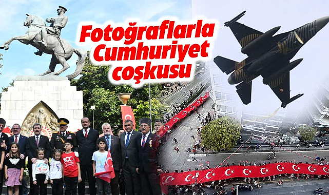 Samsun'da fotoğraflarla Cumhuriyetin 100. yılı coşkusu