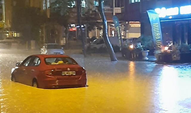 Samsun'da sel görüntüleri