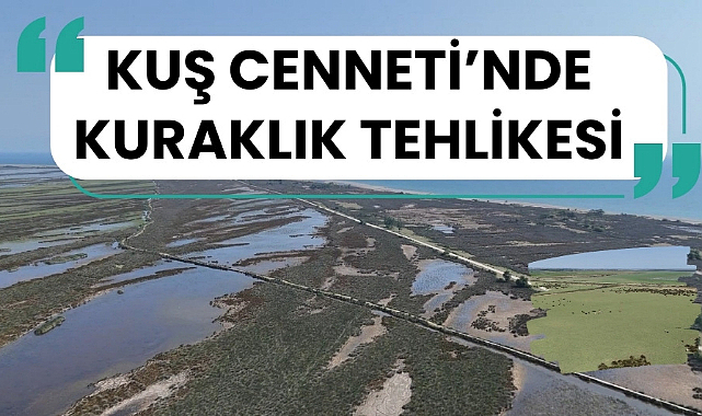 Kızılırmak Deltası Kuş Cenneti kuraklık tehlikesi altında