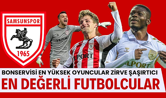 Samsunspor'un bonservisi en yüksek futbolcuları zirvede sürpriz var