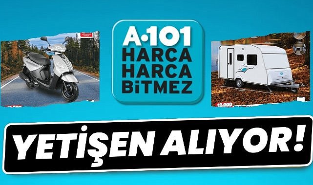 A101 Kasım ayı indirimleri! Karavan ve motosikleti yetişen alıyor