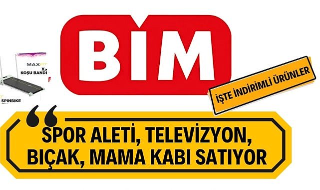 BİM indirimli spor aletleri, televizyon ve mama kabı satıyor! BİM 29 Kasım aktüel ürünler