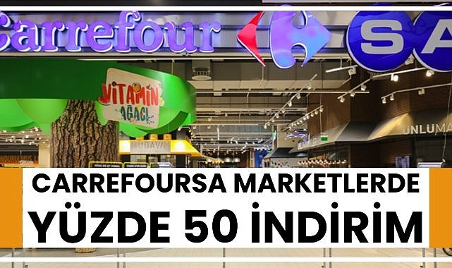 CarrefourSA Kasım ayında yüzde 50 indirimli ürünler