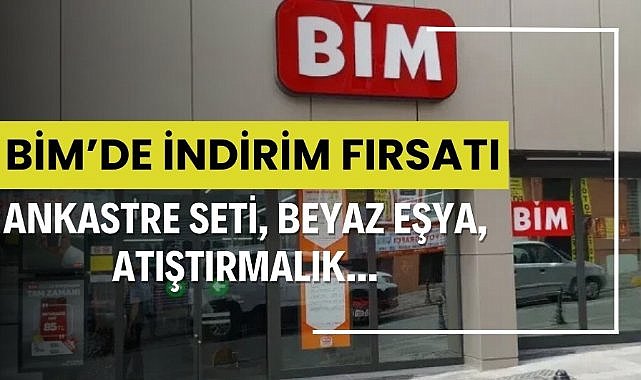 BİM'de 24 - 27 Aralık indirim kataloğu ankastre seti, beyaz eşya, atıştırmalıkta indirim