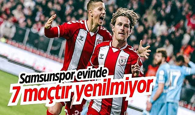 Samsunspor evinde 7 maçtır yenilmiyor