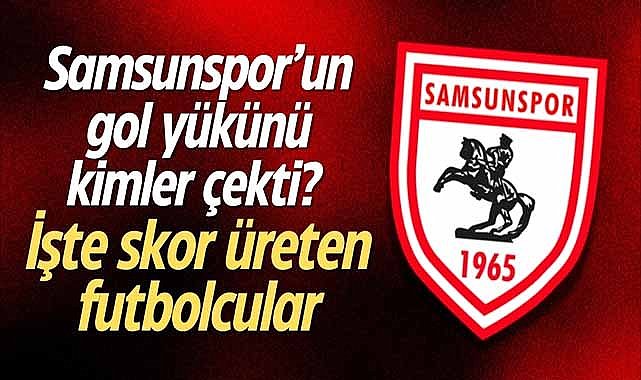Samsunspor’un gol yükünü kimler çekti? İşte skor üreten futbolcular