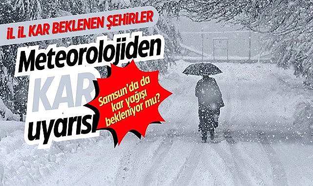 Ülke geneli kuvvetli kar yağışı ve sağanak yağaşış uyarısı yapıldı