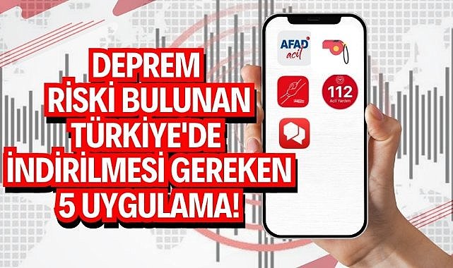 Deprem riski bulunan Türkiye'de indirilmesi gereken 5 uygulama!