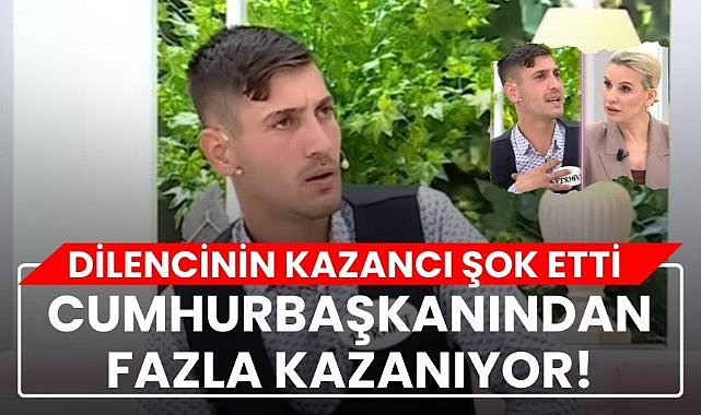 Esra Erol'da yayına çıkan dilenci Ferhat'ın aylık kazancı Cumhurbaşkanı maaşı ile yarışıyor