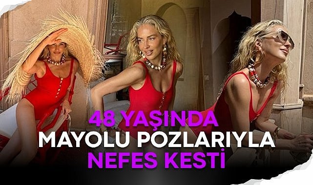 48 yaşında mayolu pozlarıyla nefes kesti