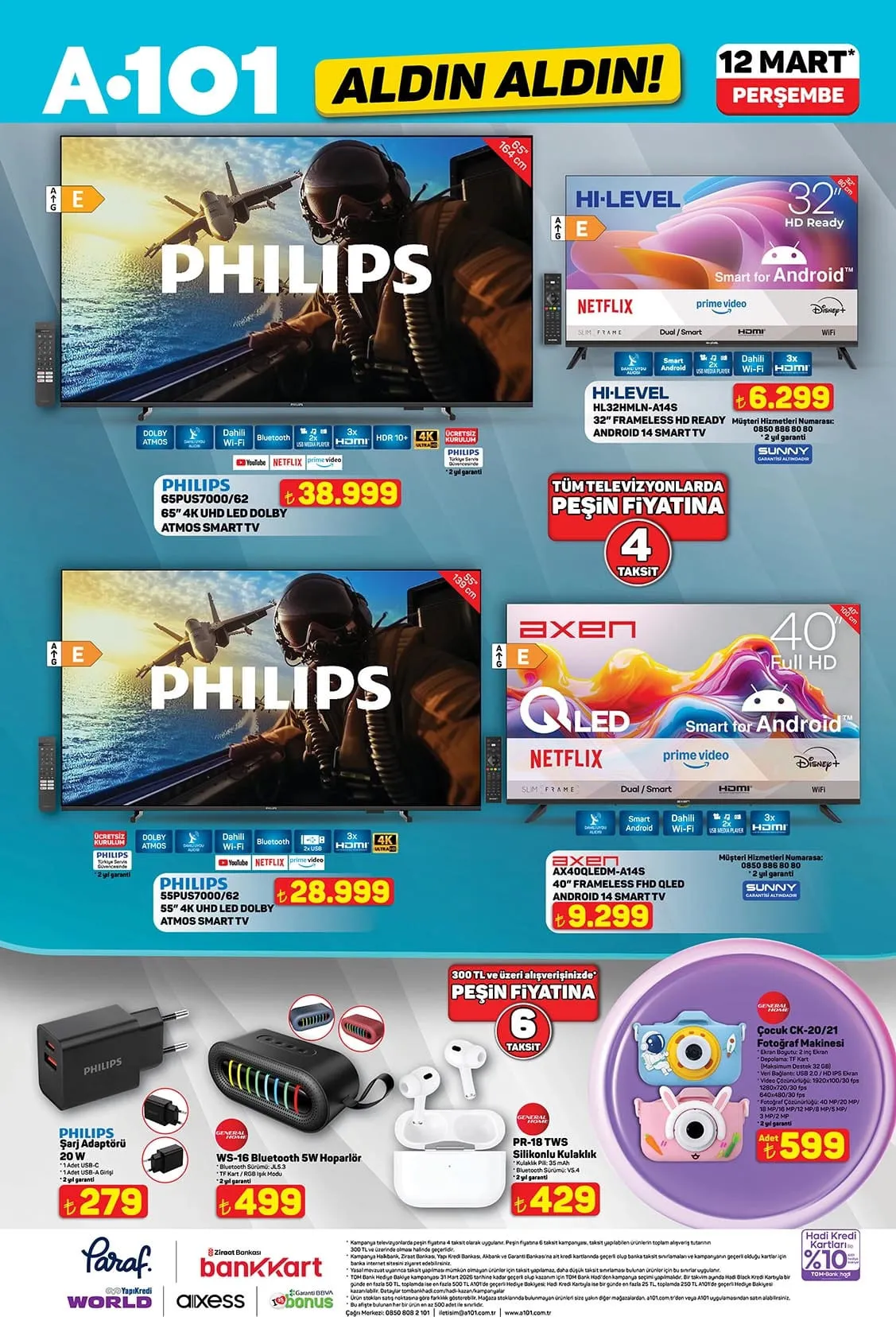 A101 marketlerde teknoloji rüzgarı! 12 Mart 2026 A101 aktüel kataloğu-6