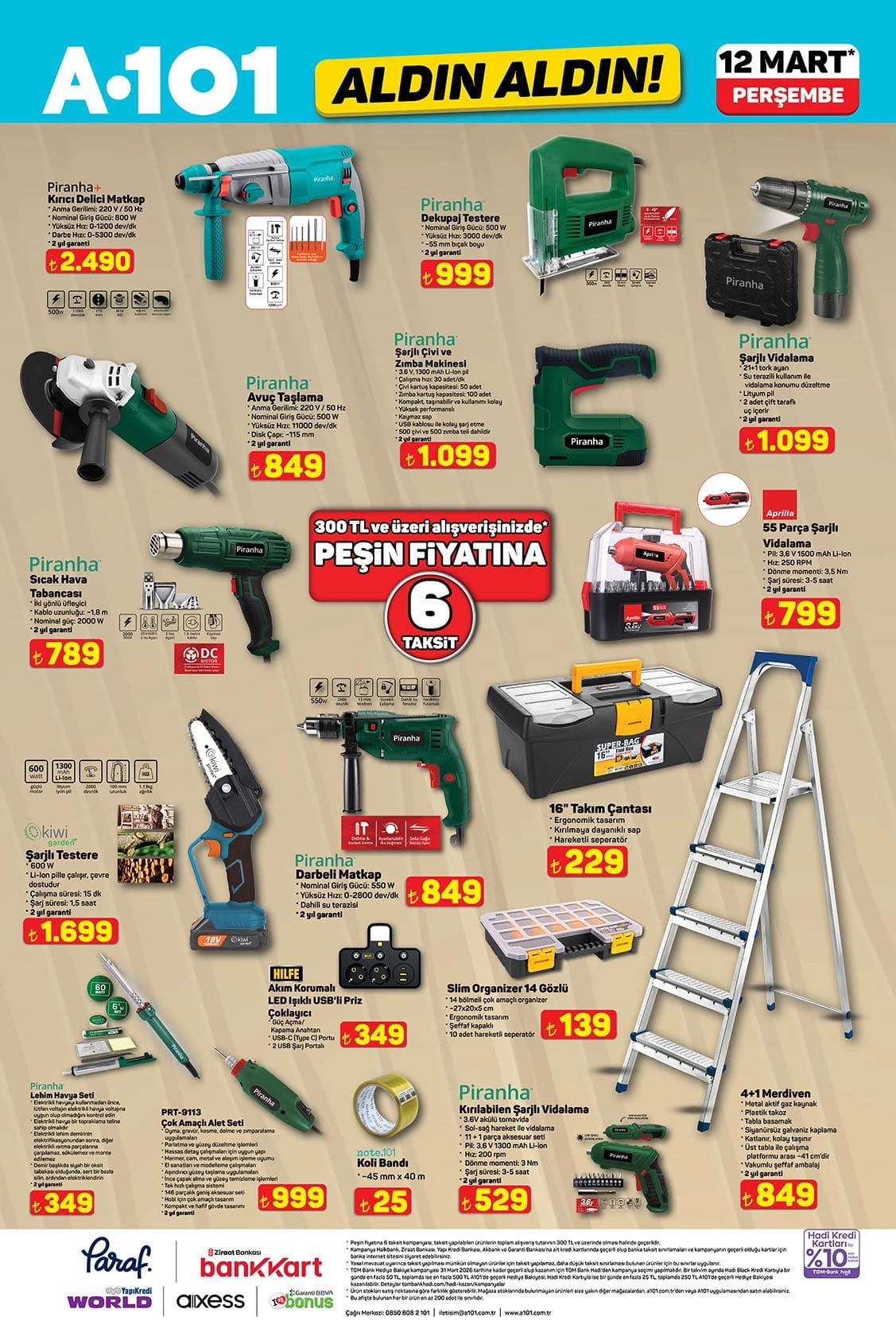 A101 marketlerde teknoloji rüzgarı! 12 Mart 2026 A101 aktüel kataloğu-10