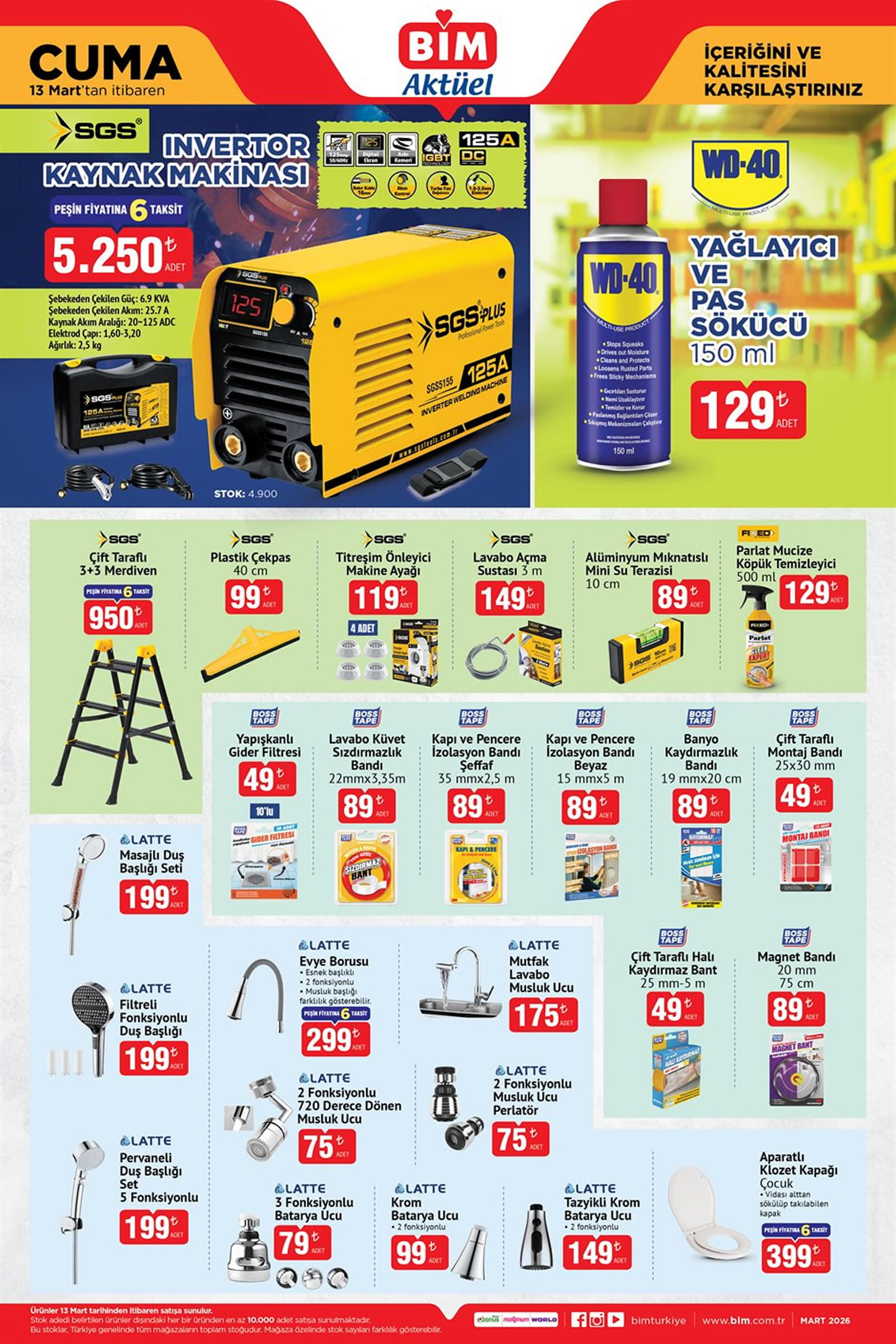 Bim'de bayram indirimleri erken başladı! 13 Mart 2026 Bim aktüel kataloğu-5