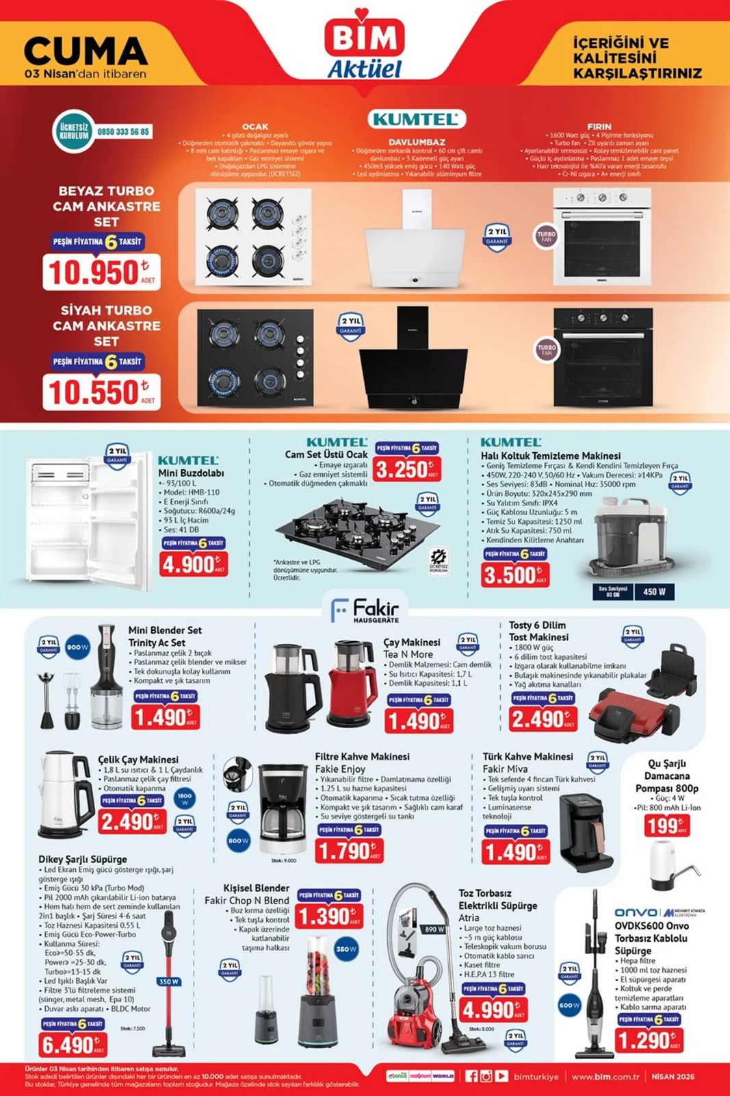 BİM’de teknoloji ve bebek festivali! 3 Nisan 2026 Aktüel Kataloğu yayında-7