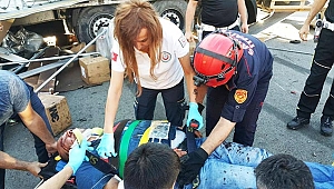 SAMSUN'DA TRAFİK KAZASI: 2 YARALI