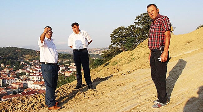 Havza’da heyelan bölgesine önlem