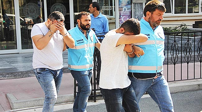 Samsun'da film gibi operasyon