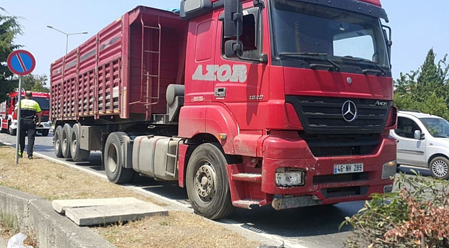 Samsun’da tır otomobile çarptı: 4 yaralı