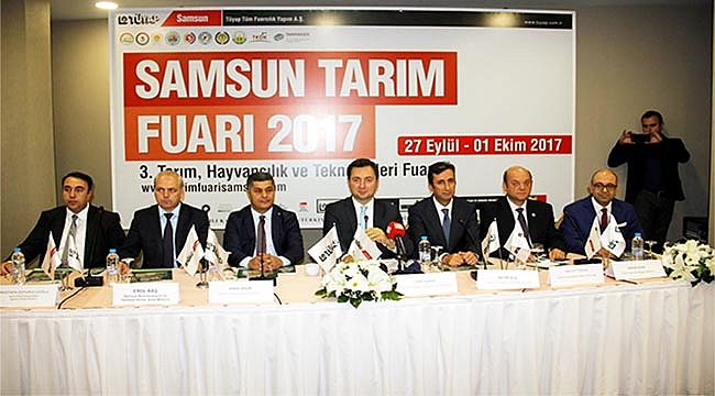 “3. Samsun Tarım, Hayvancılık ve Teknolojileri Fuarı” yarın açılacak. 