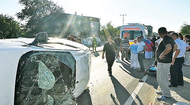 Çarşamba'da trafik kazası: 1 ölü, 5 yaralı