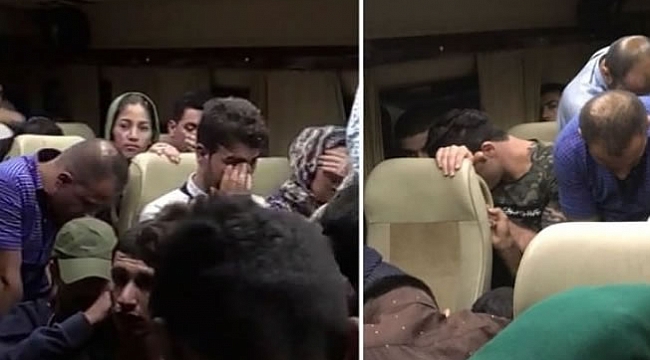 Okul servisinde böyle yakalandılar