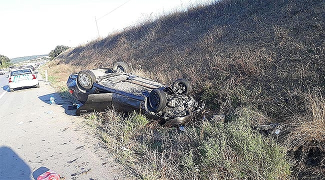 Otomobil takla attı: 2 yaralı